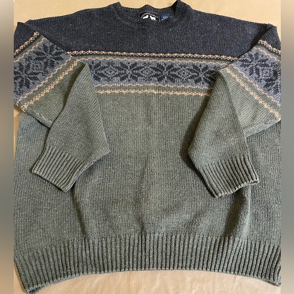 Men’s WOODS & GRAY Fairisle sweater | Large